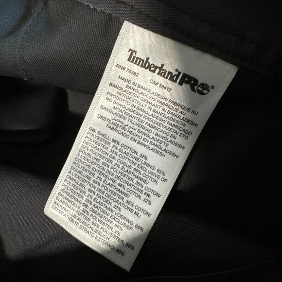 Timberland Pro Athletic Fit Performance Pant Men's 40 x 32 Black Stretch NWT - Picture 8 of 8